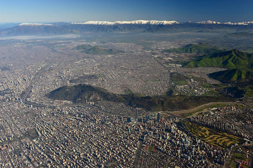 Santiago desde el aire